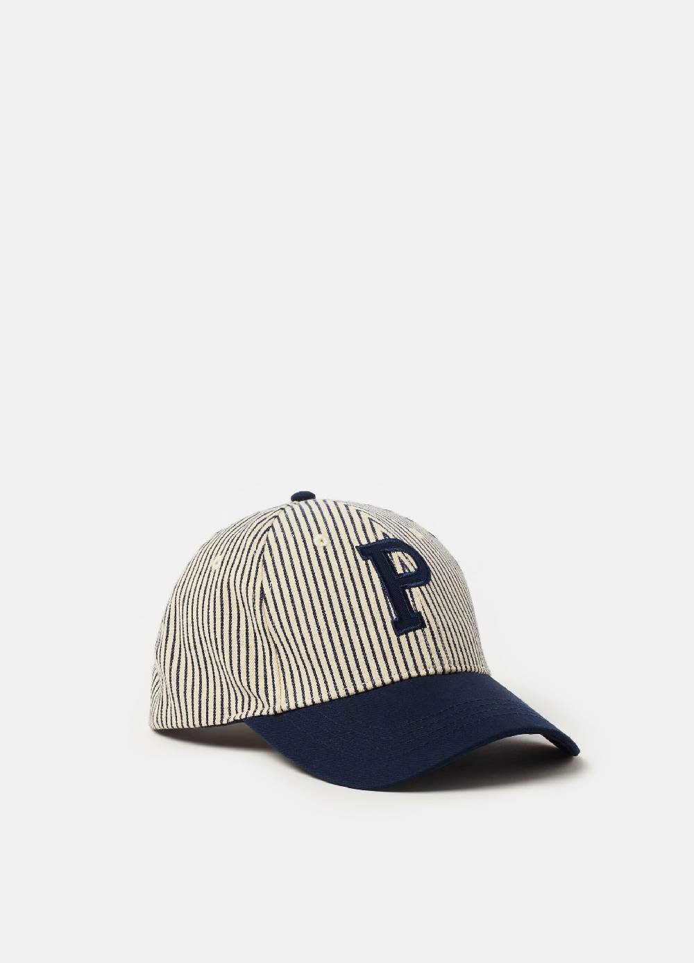 Ovs Berretto Da Baseball A Righe Con Patch Logo