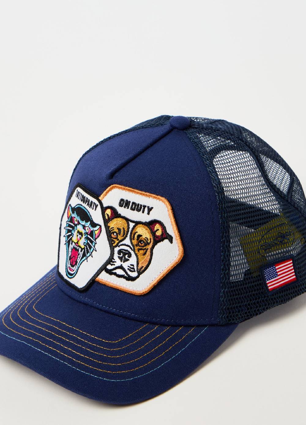 Ovs Berretto Da Baseball Con Patch Tattoo