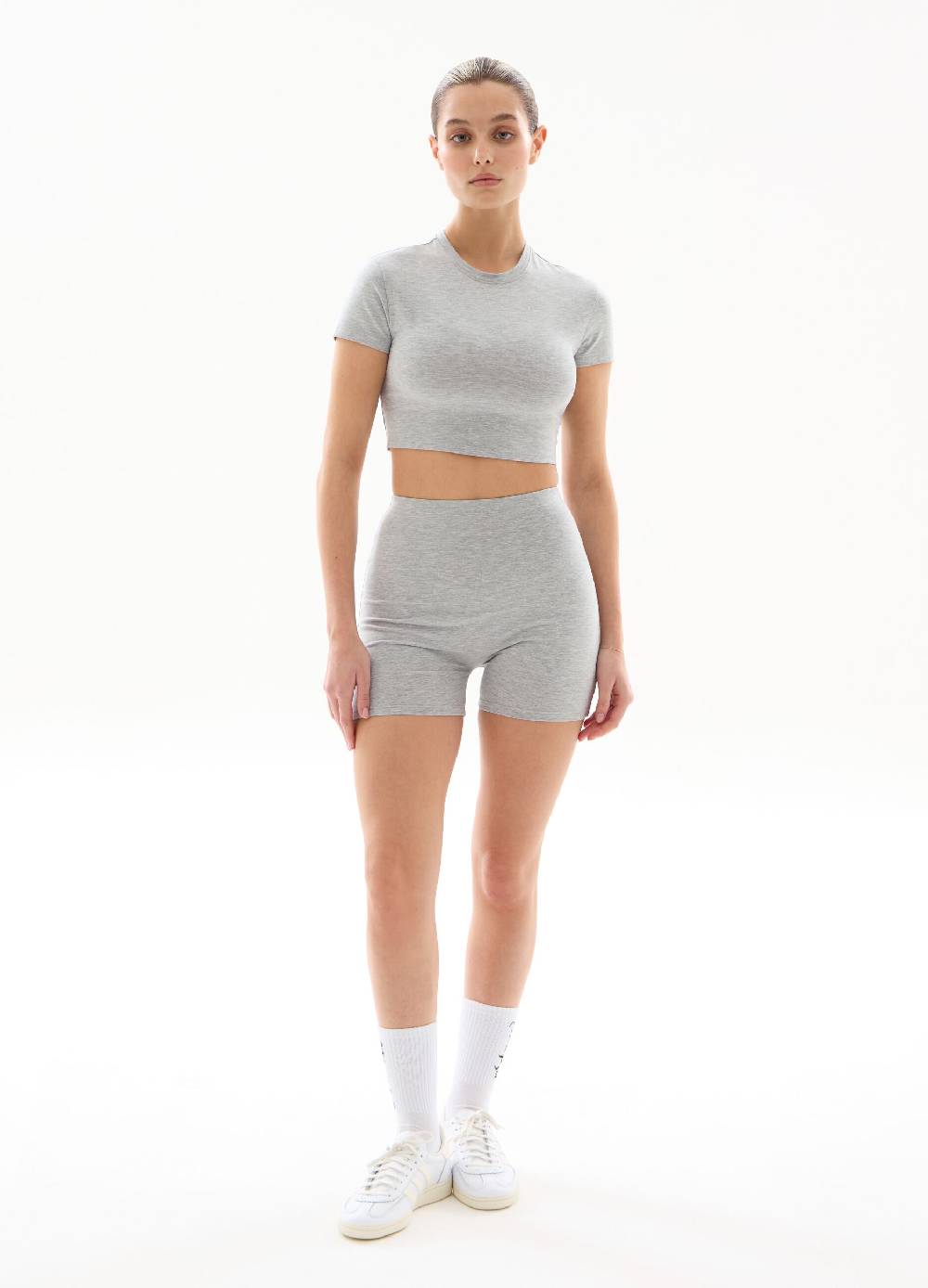 Ovs Biker Shorts Grey Melange