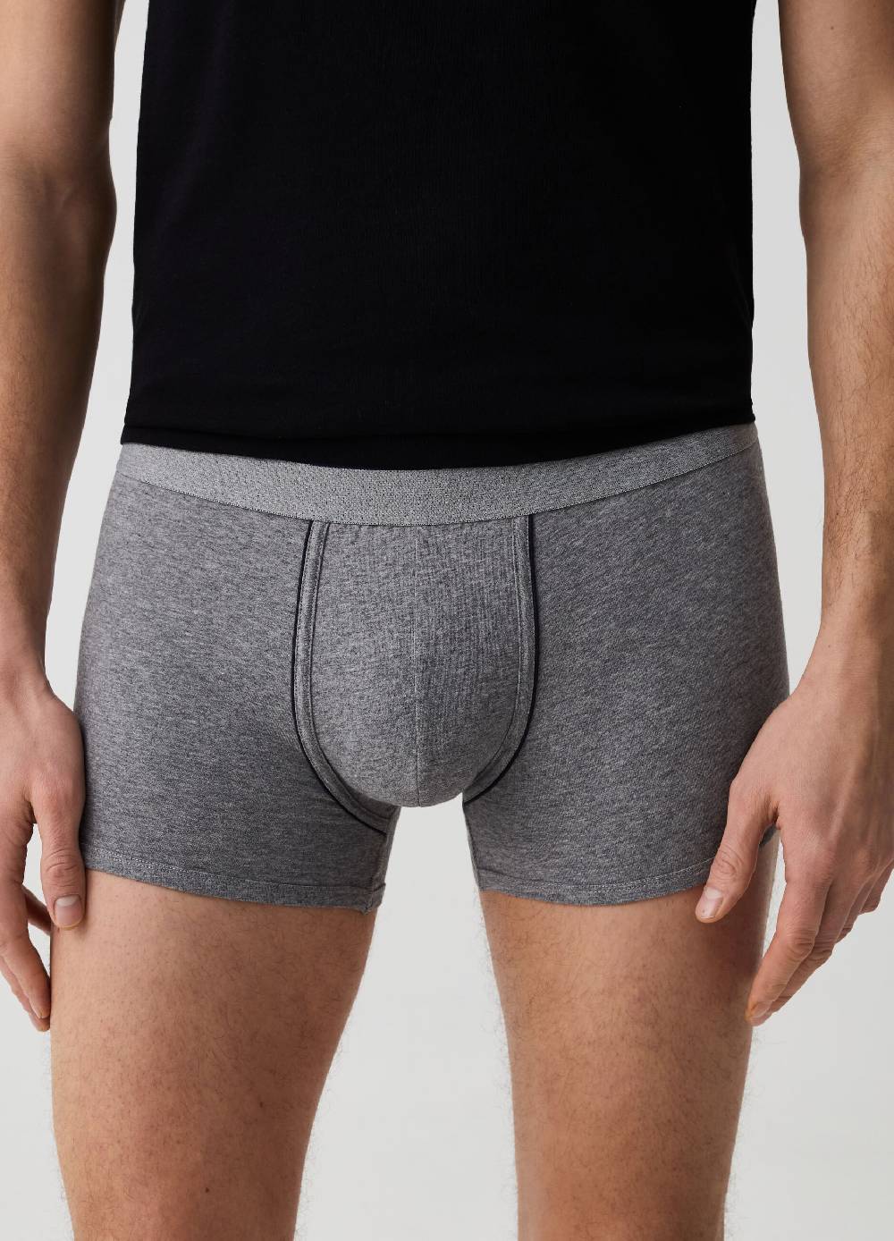 Ovs Bipack Boxer Con Piping A Contrasto
