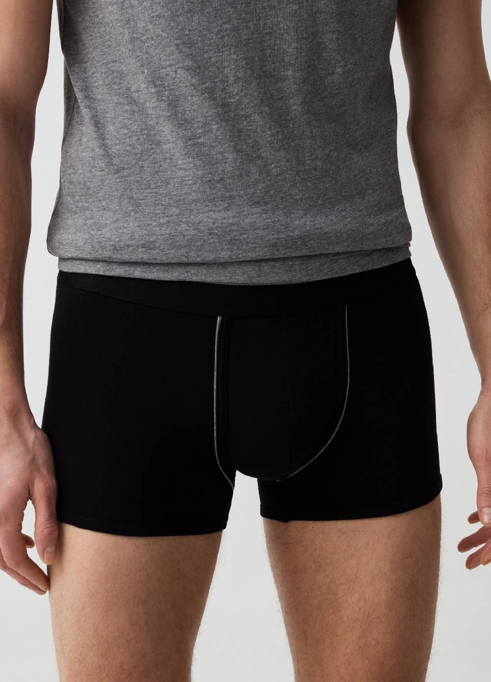 Ovs Bipack Boxer Con Piping A Contrasto