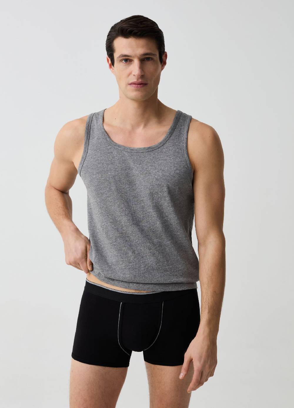 Ovs Bipack boxer con piping a contrasto