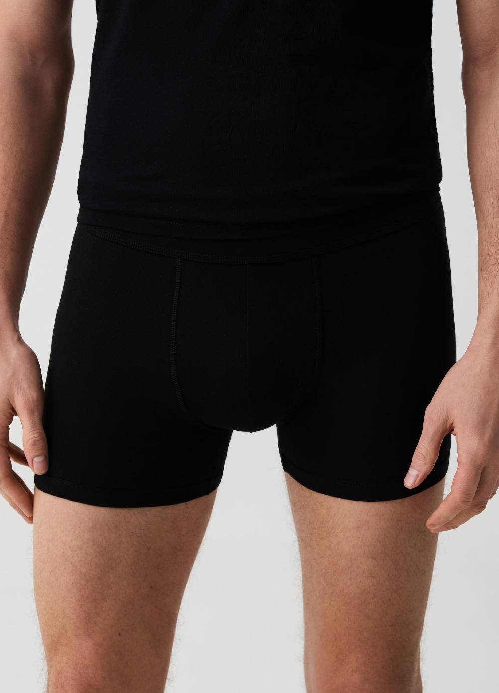 Ovs Bipack Boxer Midi In Cotone Supima Stretch