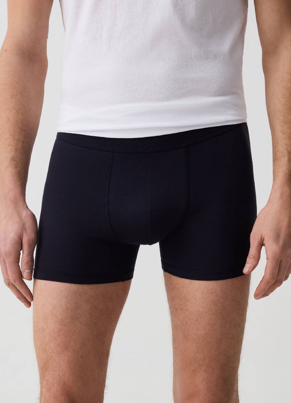 Ovs Bipack Boxer Midi In Cotone Supima Stretch