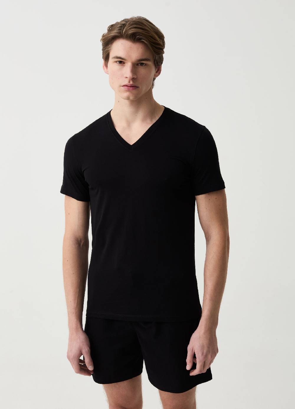 Ovs Bipack T-shirt Intime Con Scollo A V