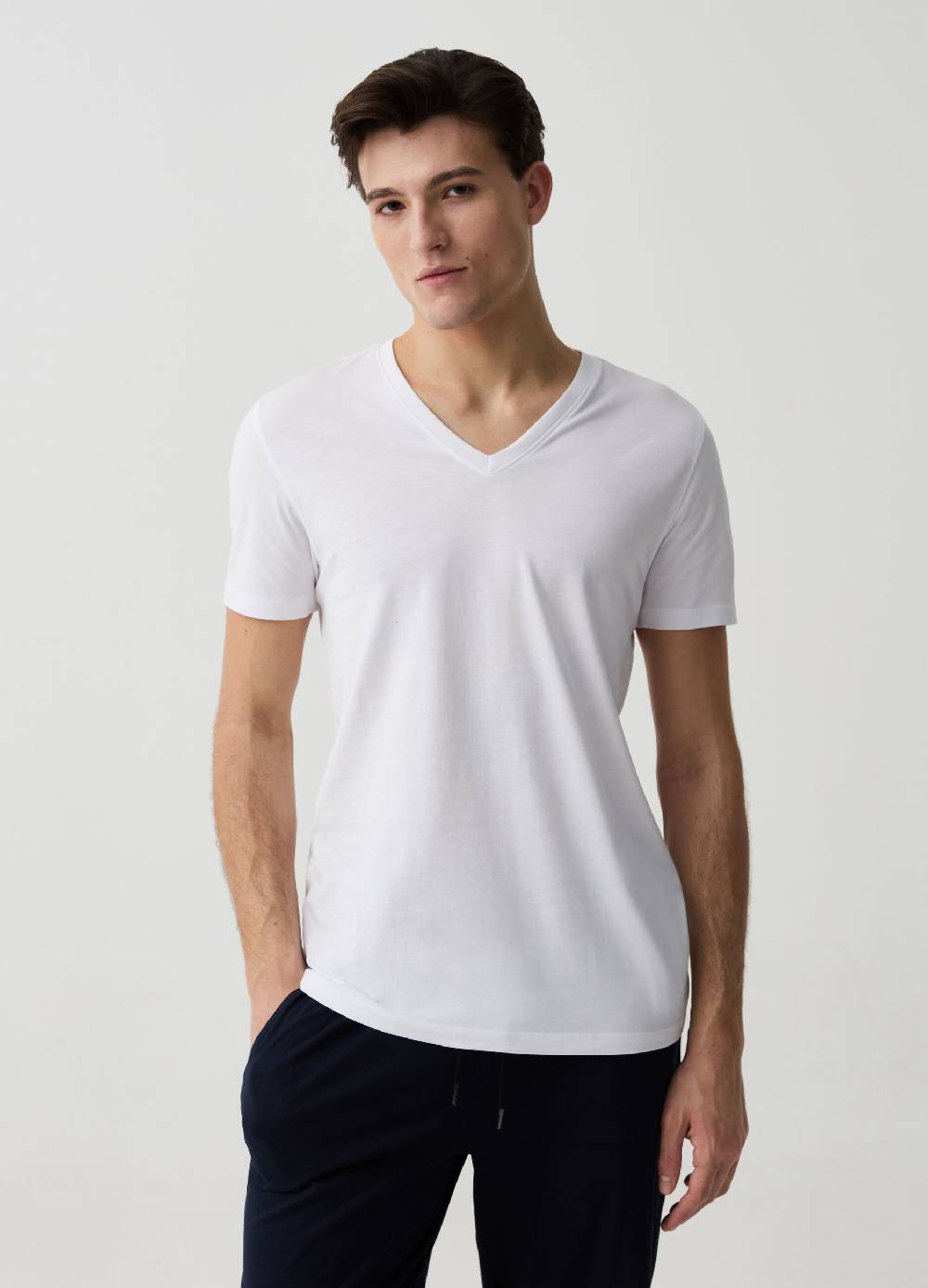 Ovs Bipack t-shirt intime con scollo a V