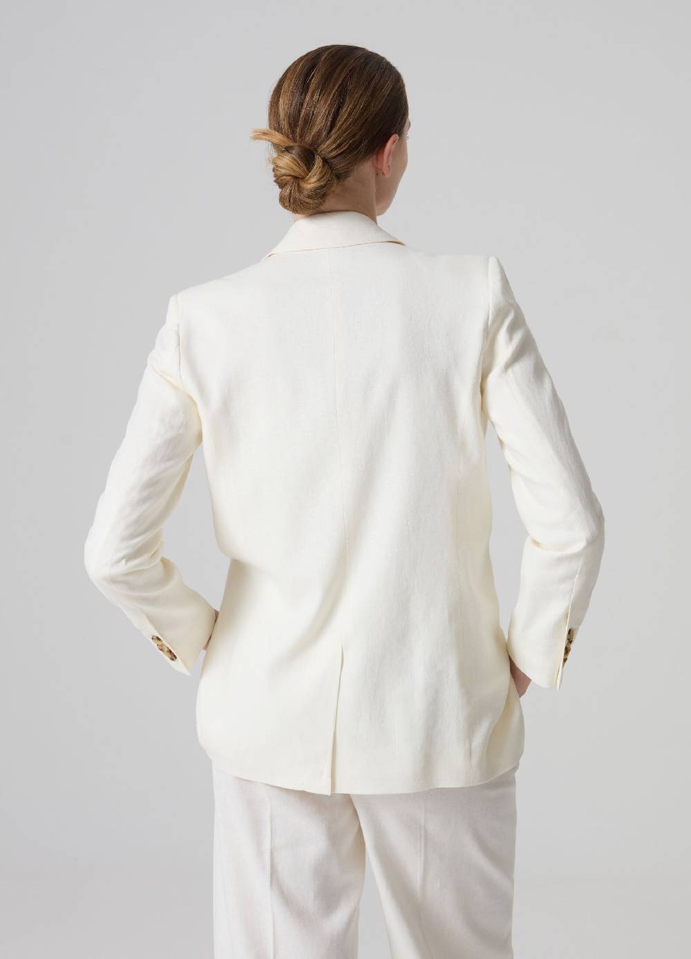 Ovs Blazer Doppiopetto In Lino E Viscosa