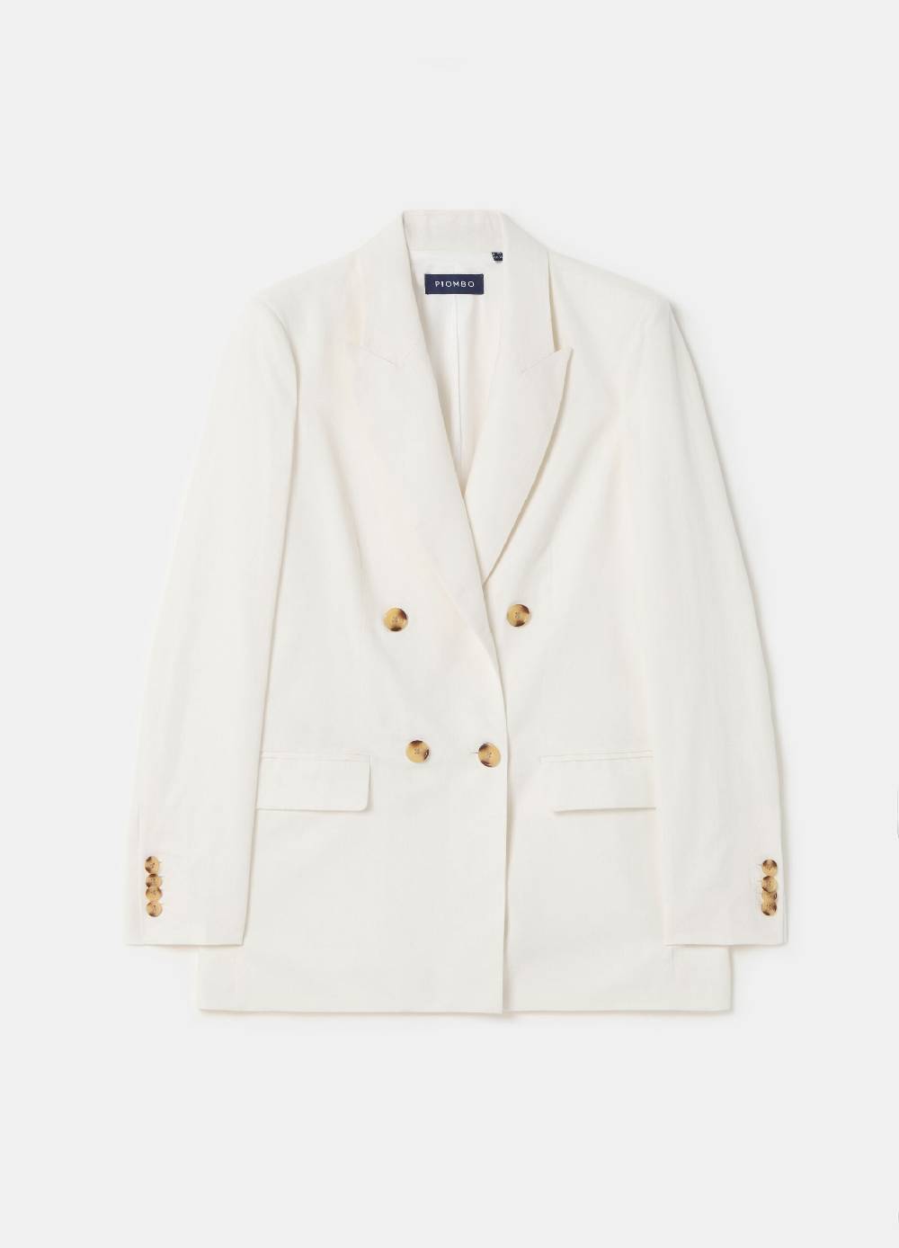 Ovs Blazer Doppiopetto In Lino E Viscosa