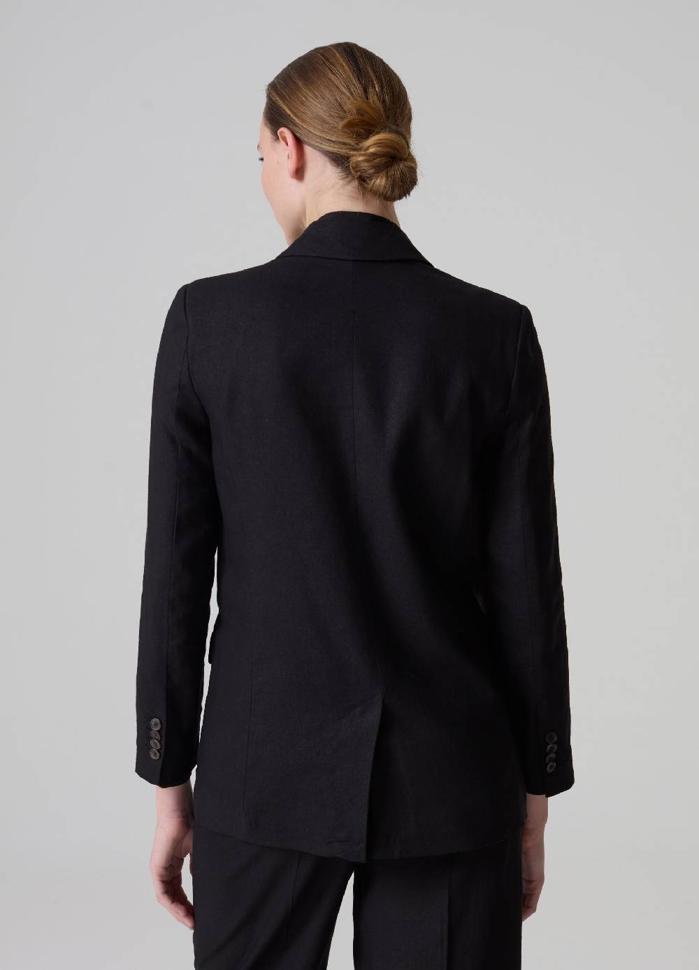 Ovs Blazer Doppiopetto In Lino E Viscosa PIOMBO