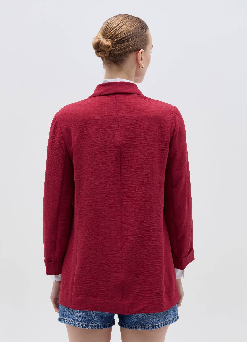 Ovs Blazer Fluido Aperto In Crêpe