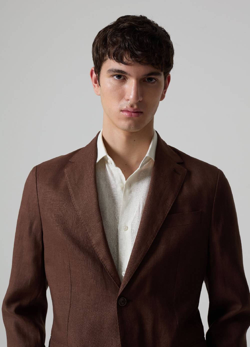 Ovs Blazer In Puro Lino PIOMBO