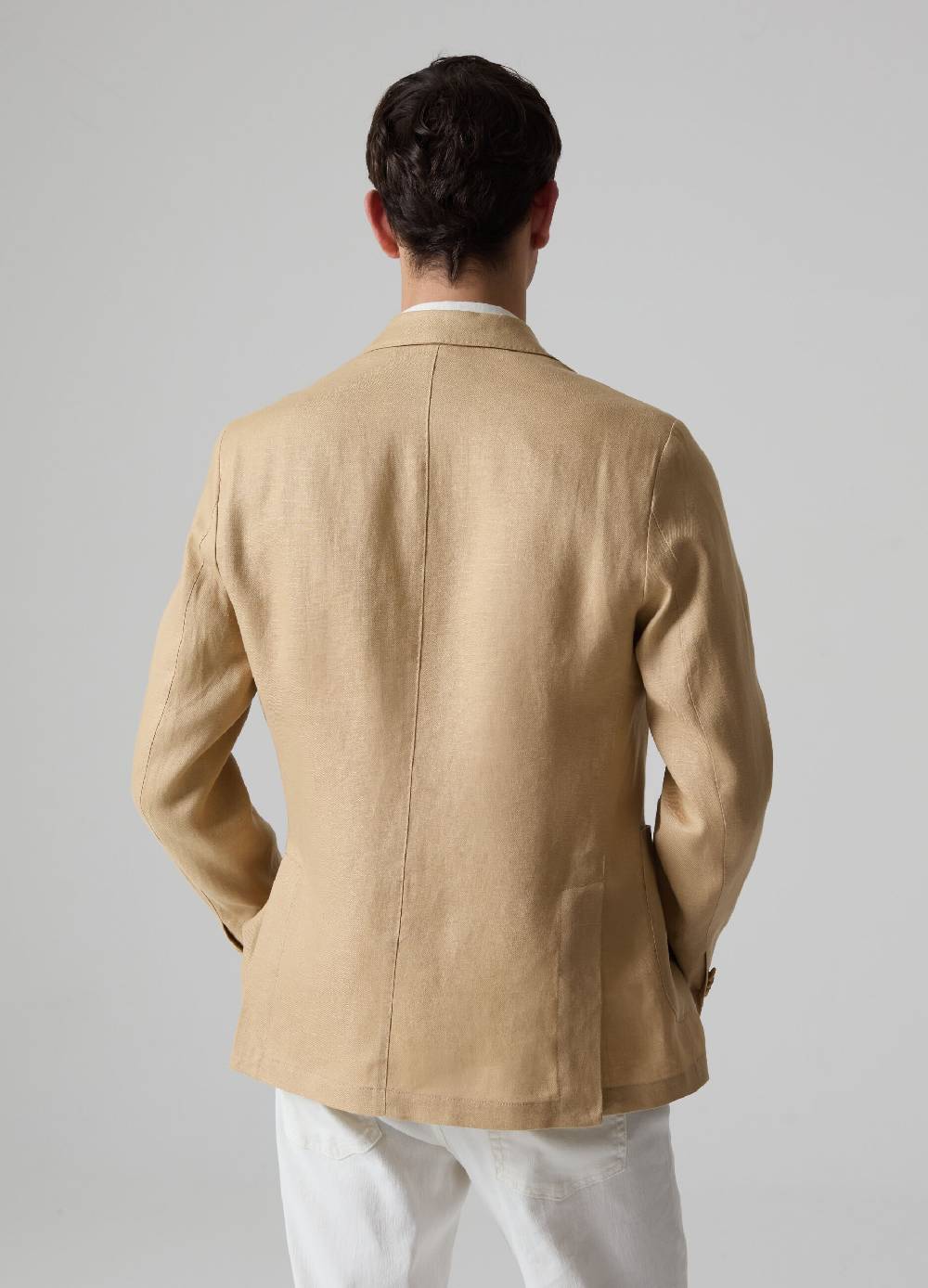 Ovs Blazer Monopetto In Lino PIOMBO