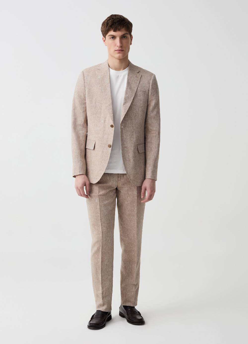 Ovs Blazer Monopetto Slim Fit In Lino