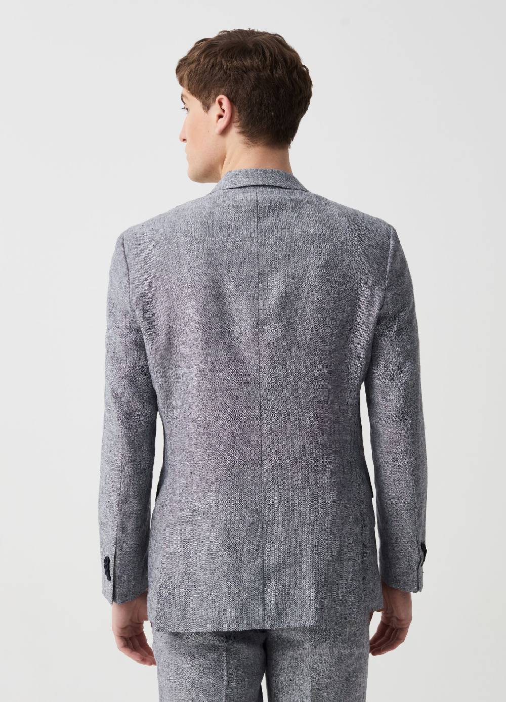 Ovs Blazer Monopetto Slim Fit In Lino