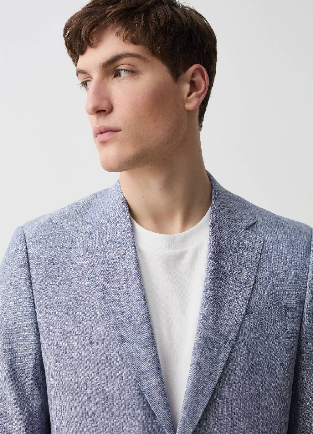 Ovs Blazer Monopetto Slim Fit In Lino