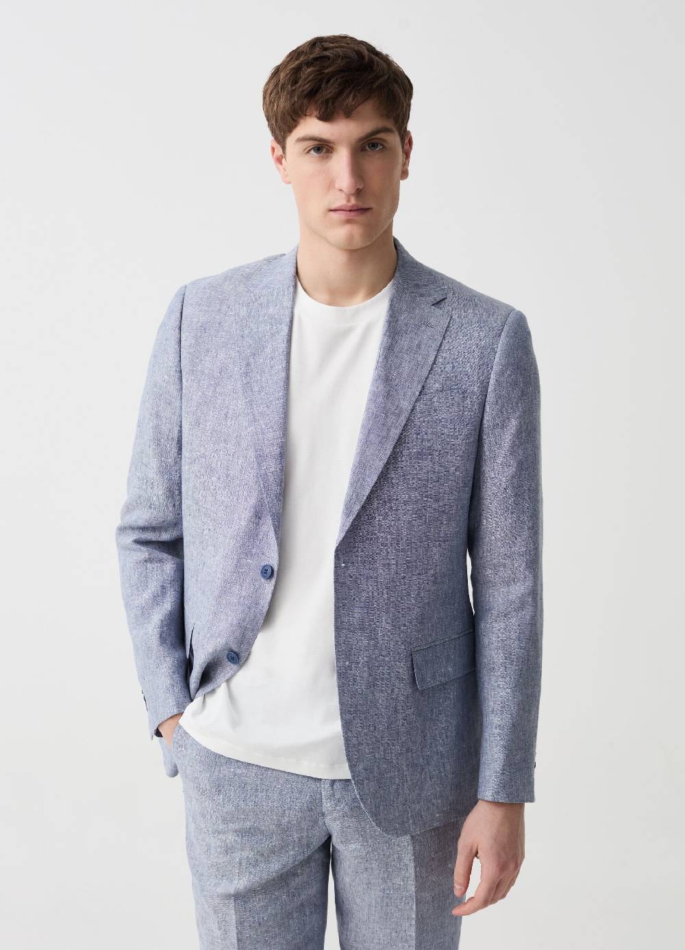 Ovs Blazer monopetto slim fit in lino