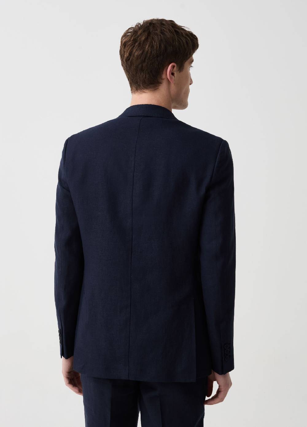 Ovs Blazer Monopetto Slim Fit In Lino