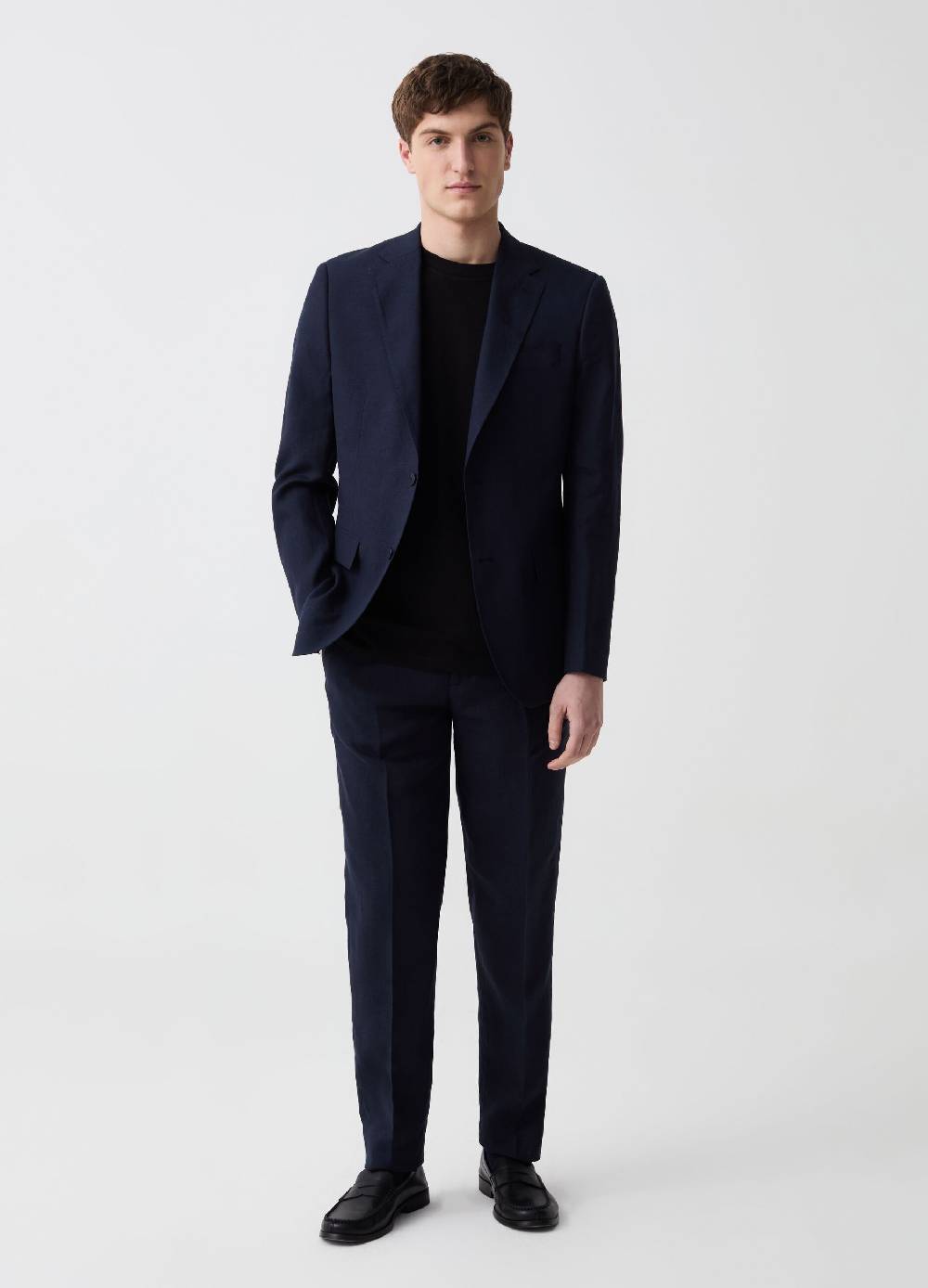 Ovs Blazer Monopetto Slim Fit In Lino