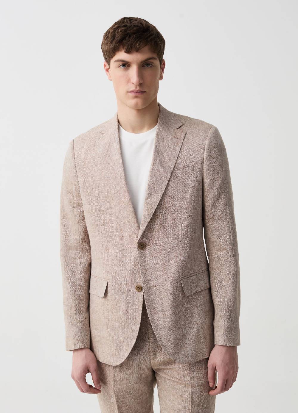 Ovs Blazer monopetto slim fit in lino