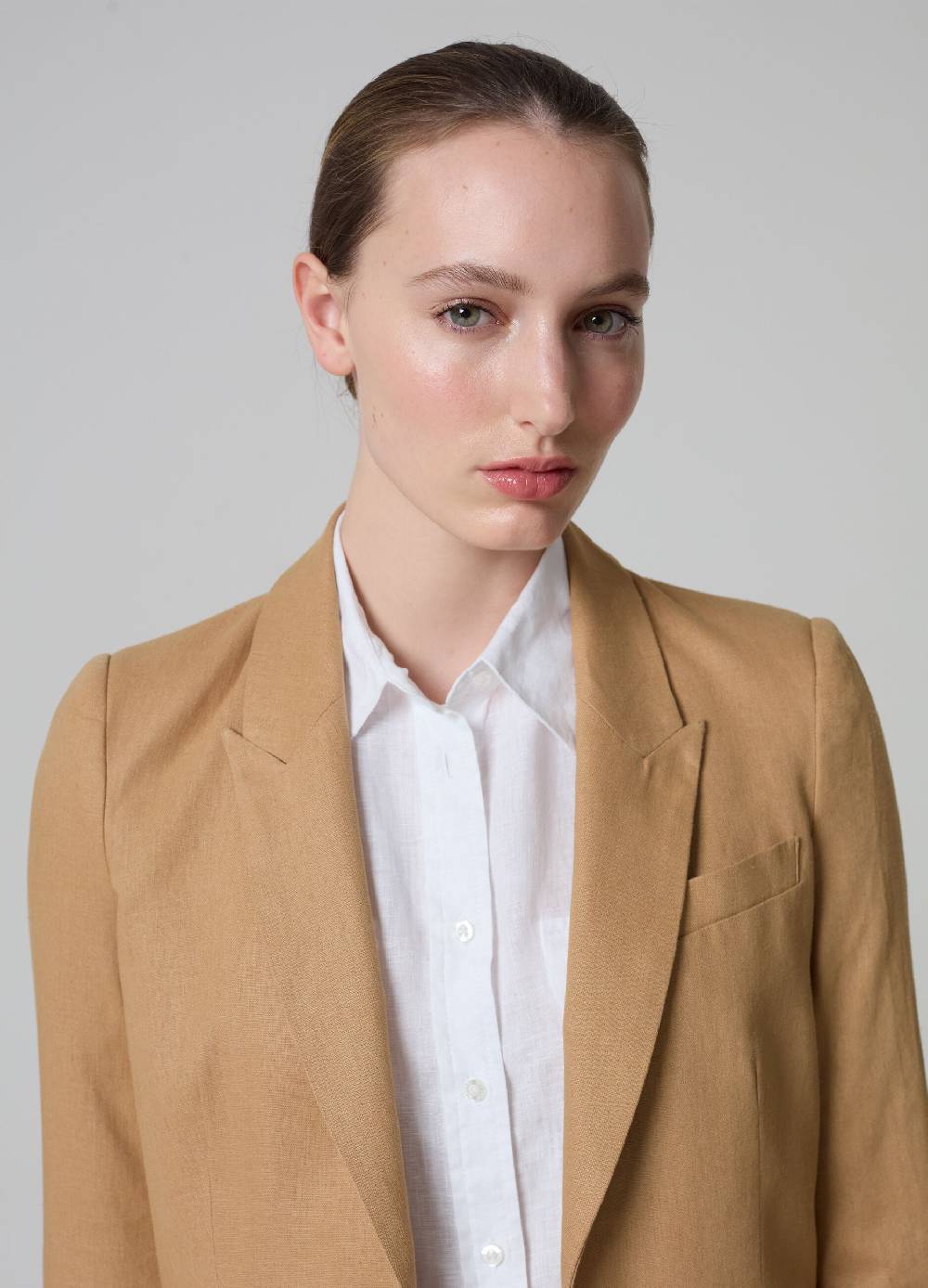 Ovs Blazer PIOMBO In Lino E Viscosa