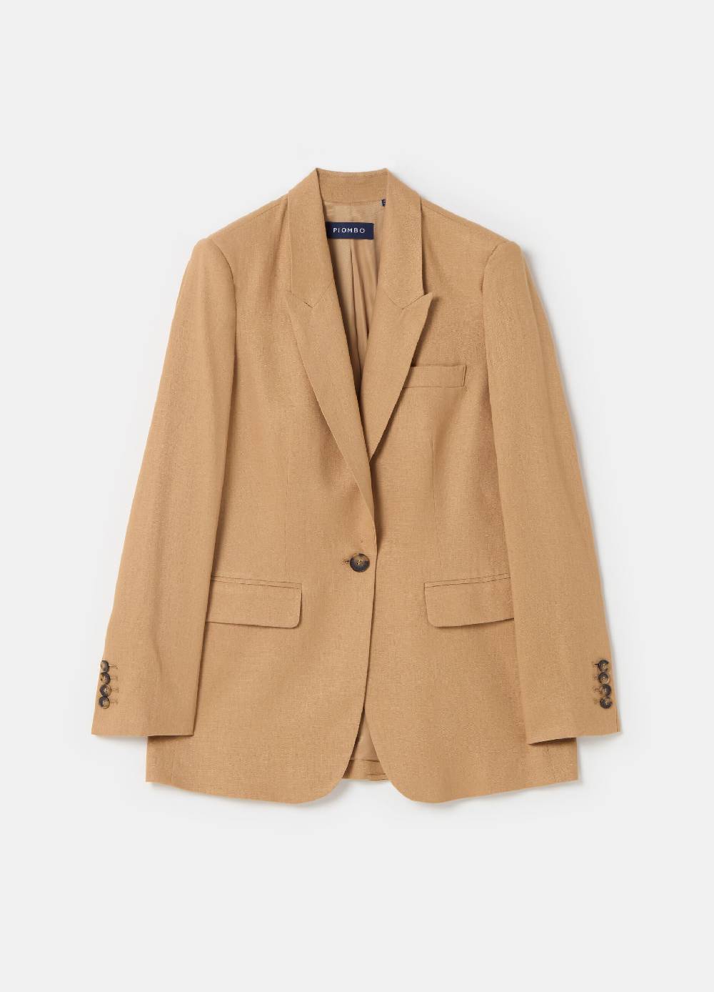 Ovs Blazer PIOMBO In Lino E Viscosa