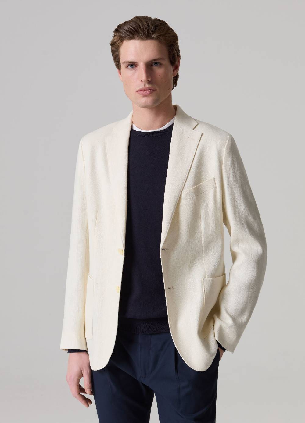 Ovs Blazer slim fit in puro lino