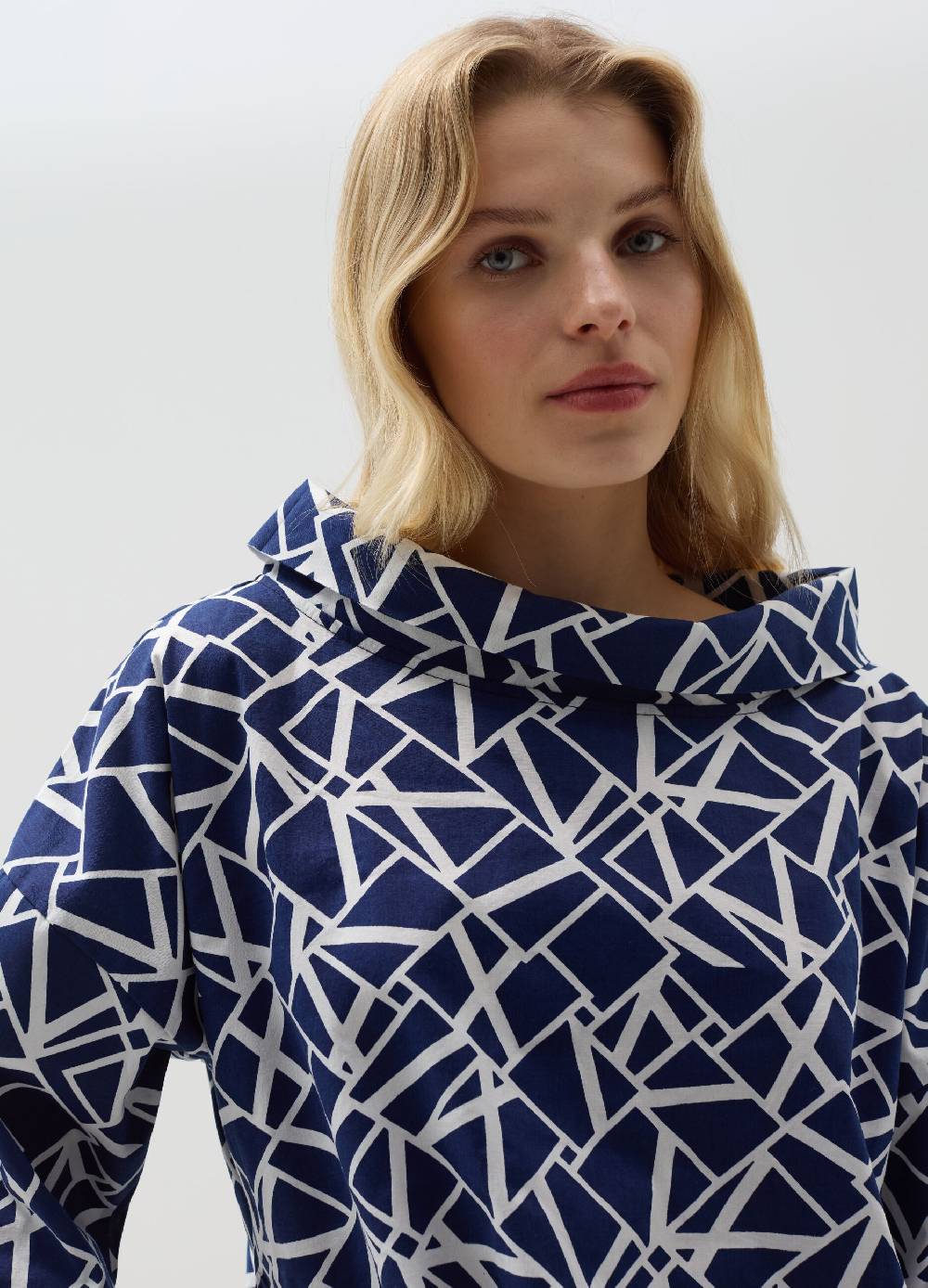 Ovs Blusa Con Collo Risvoltato Fantasia