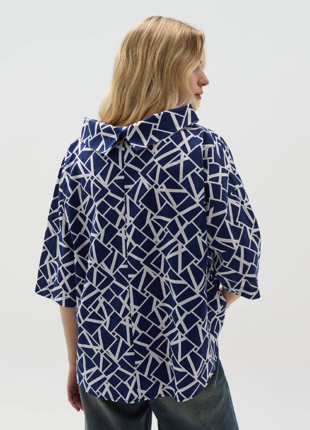 Ovs Blusa Con Collo Risvoltato Fantasia