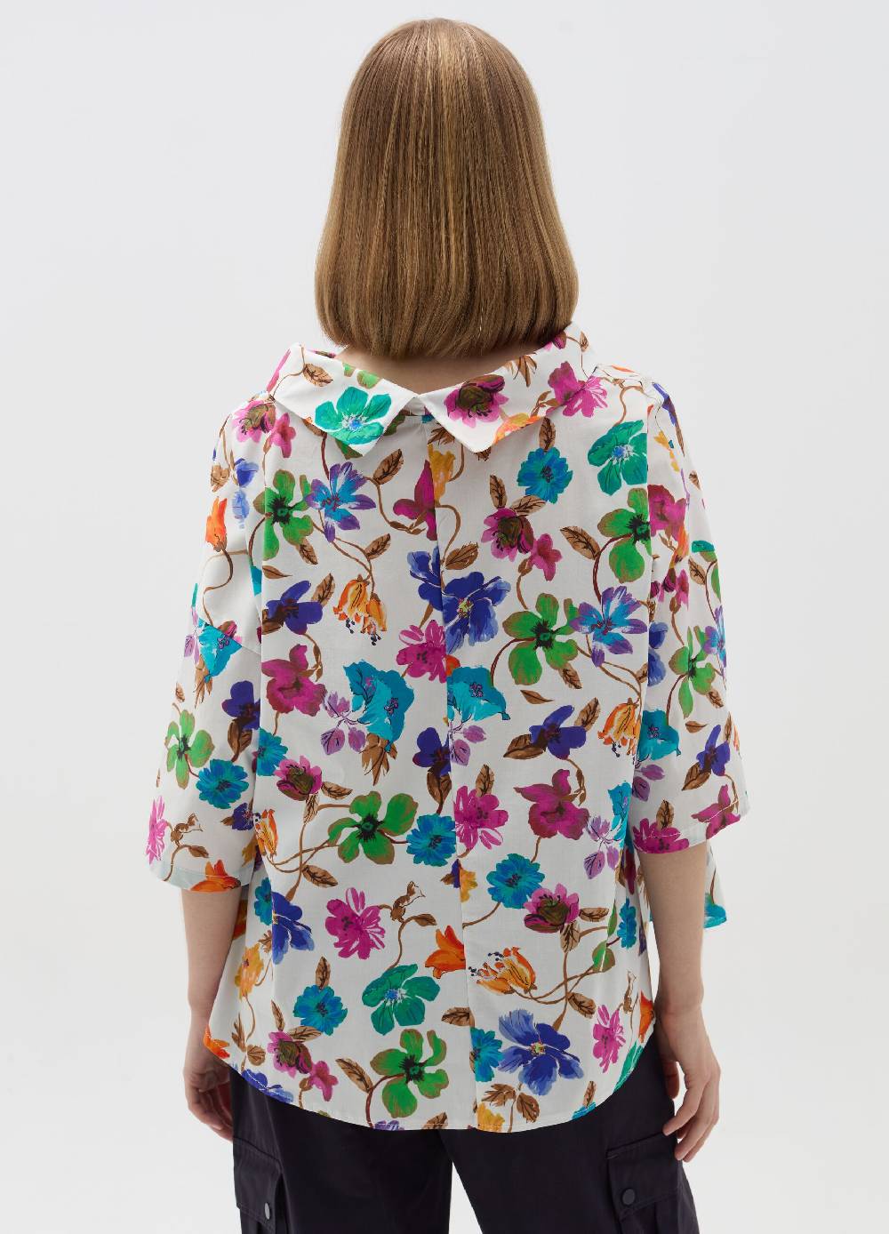 Ovs Blusa Con Collo Risvoltato Stampa A Fiori
