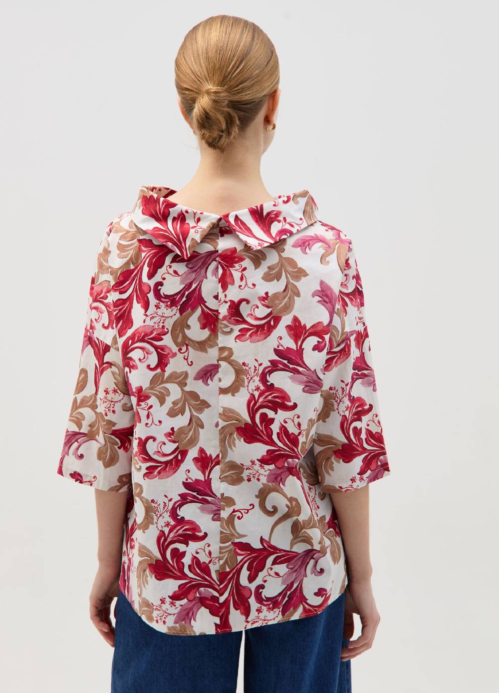 Ovs Blusa Con Collo Risvoltato Stampa Fantasia