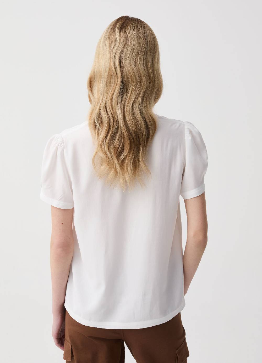 Ovs Blusa Con Maniche Corte A Palloncino