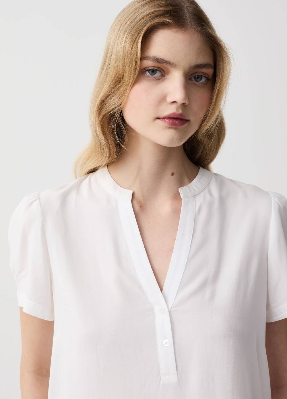 Ovs Blusa Con Maniche Corte A Palloncino