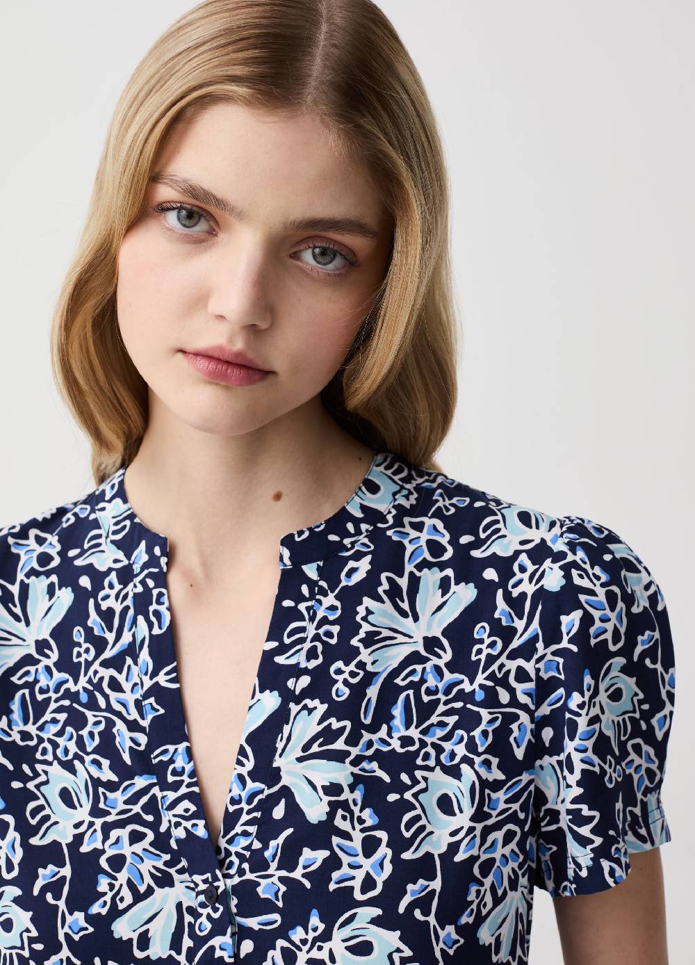 Ovs Blusa Con Maniche Corte A Palloncino