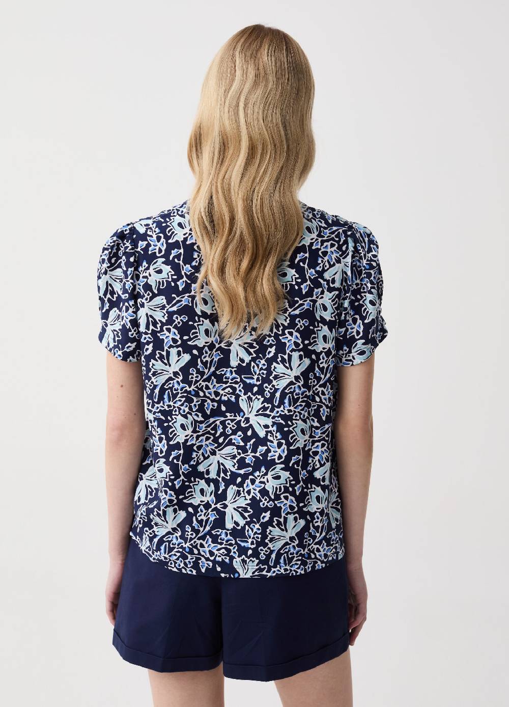 Ovs Blusa Con Maniche Corte A Palloncino