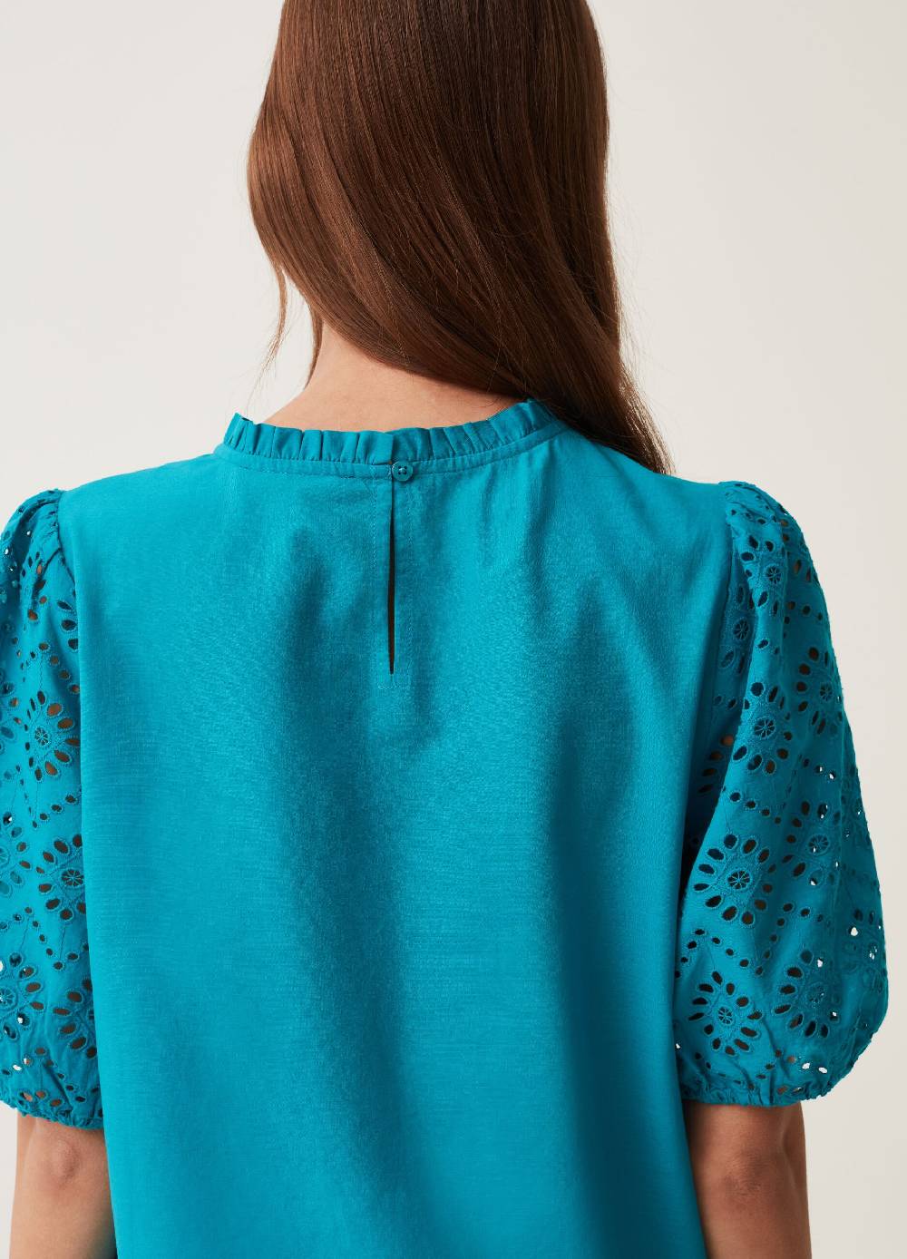 Ovs Blusa Con Maniche In Sangallo