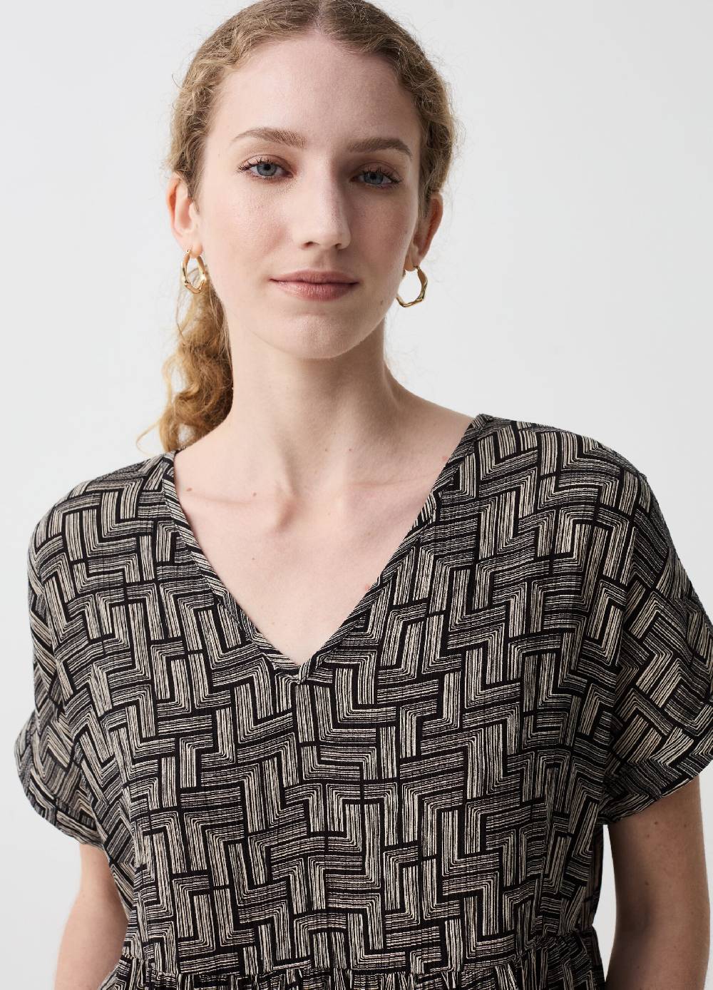 Ovs Blusa Con Scollo A V E Balza