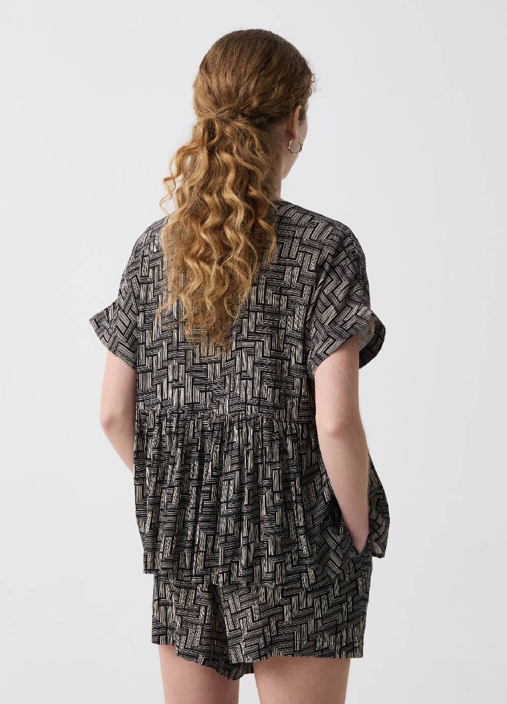 Ovs Blusa Con Scollo A V E Balza