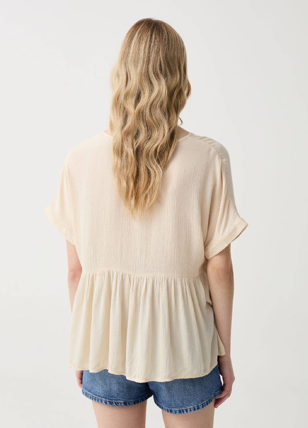 Ovs Blusa Con Scollo A V E Balza