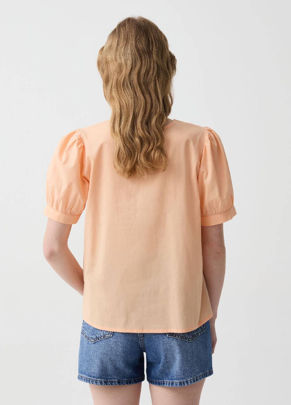 Ovs Blusa In Cotone Con Inserto In Sangallo