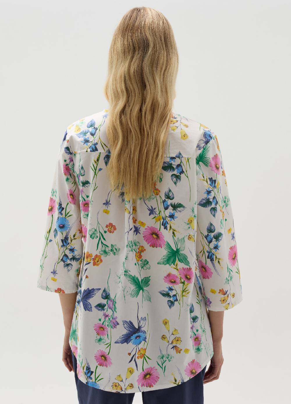 Ovs Blusa In Cotone Stretch Floreale