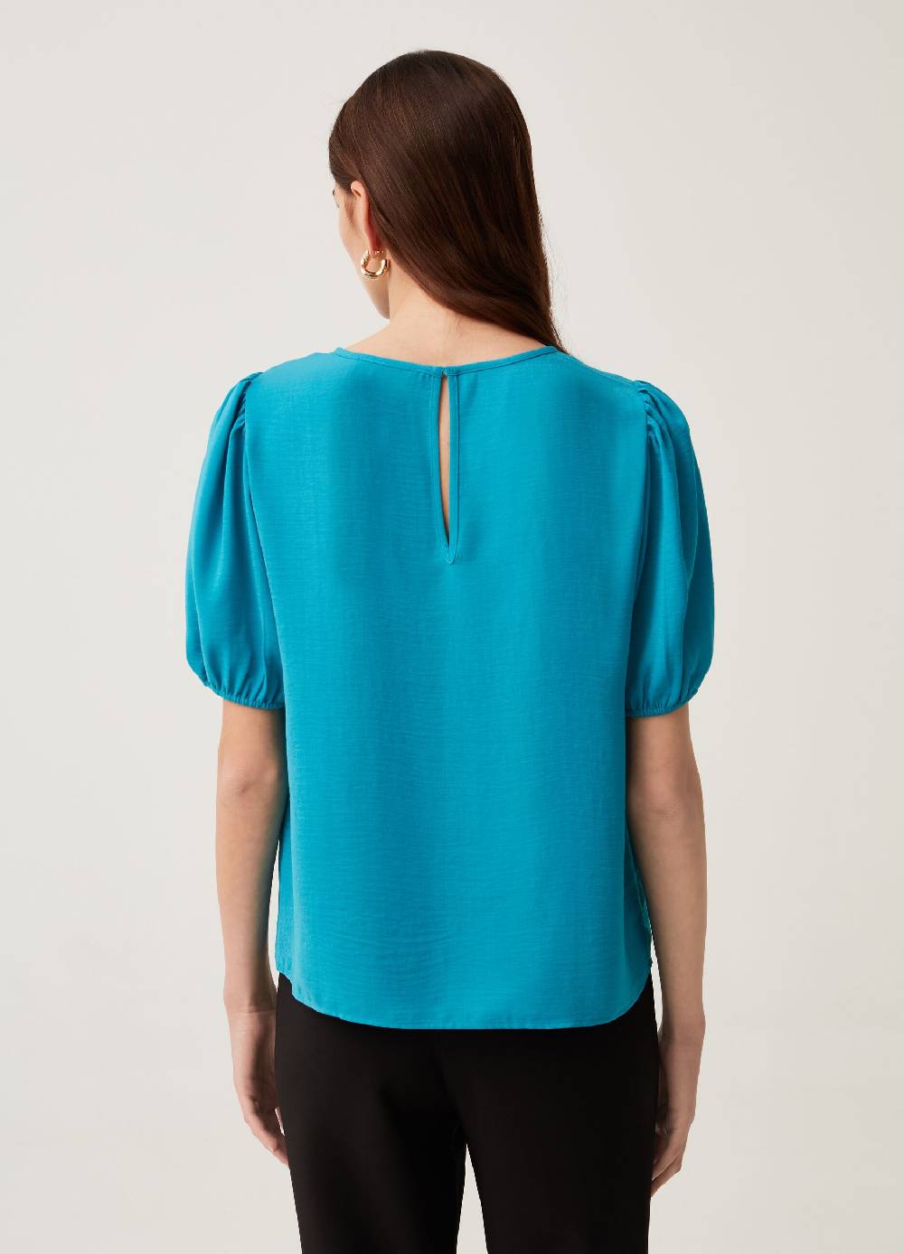 Ovs Blusa In Crêpe Con Maniche A Palloncino