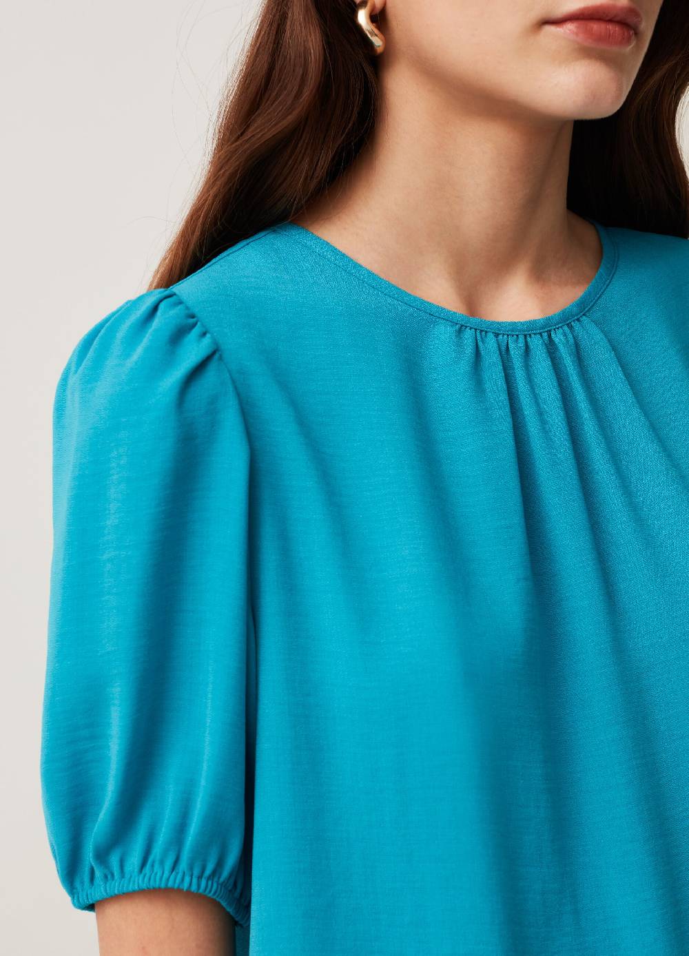 Ovs Blusa In Crêpe Con Maniche A Palloncino