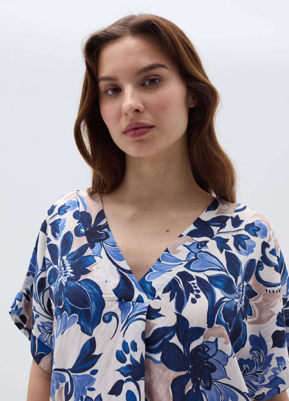 Ovs Blusa In Crêpe Floreale Scollo A V
