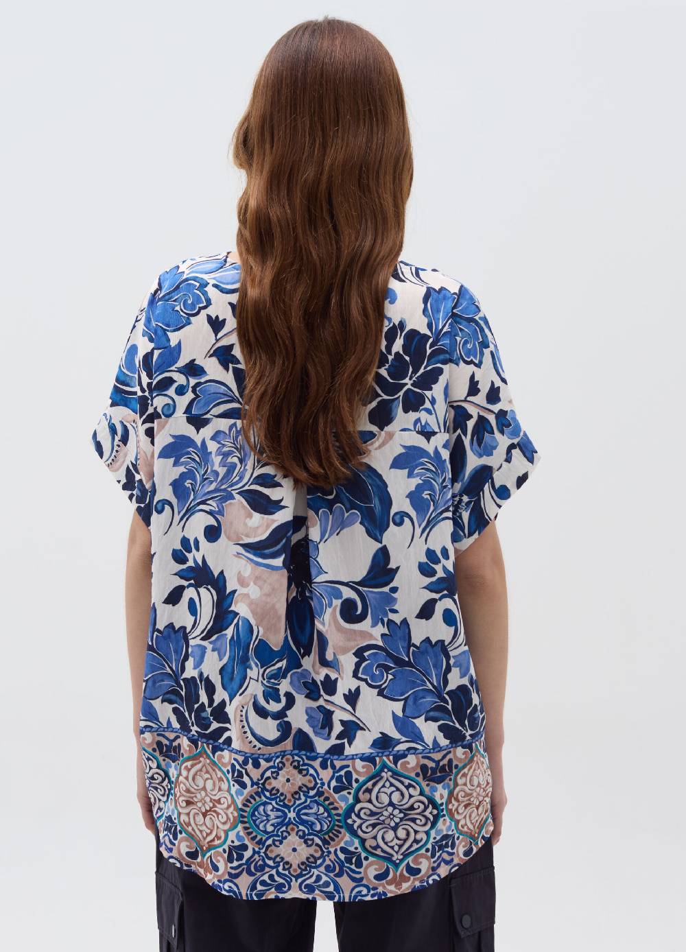 Ovs Blusa In Crêpe Floreale Scollo A V