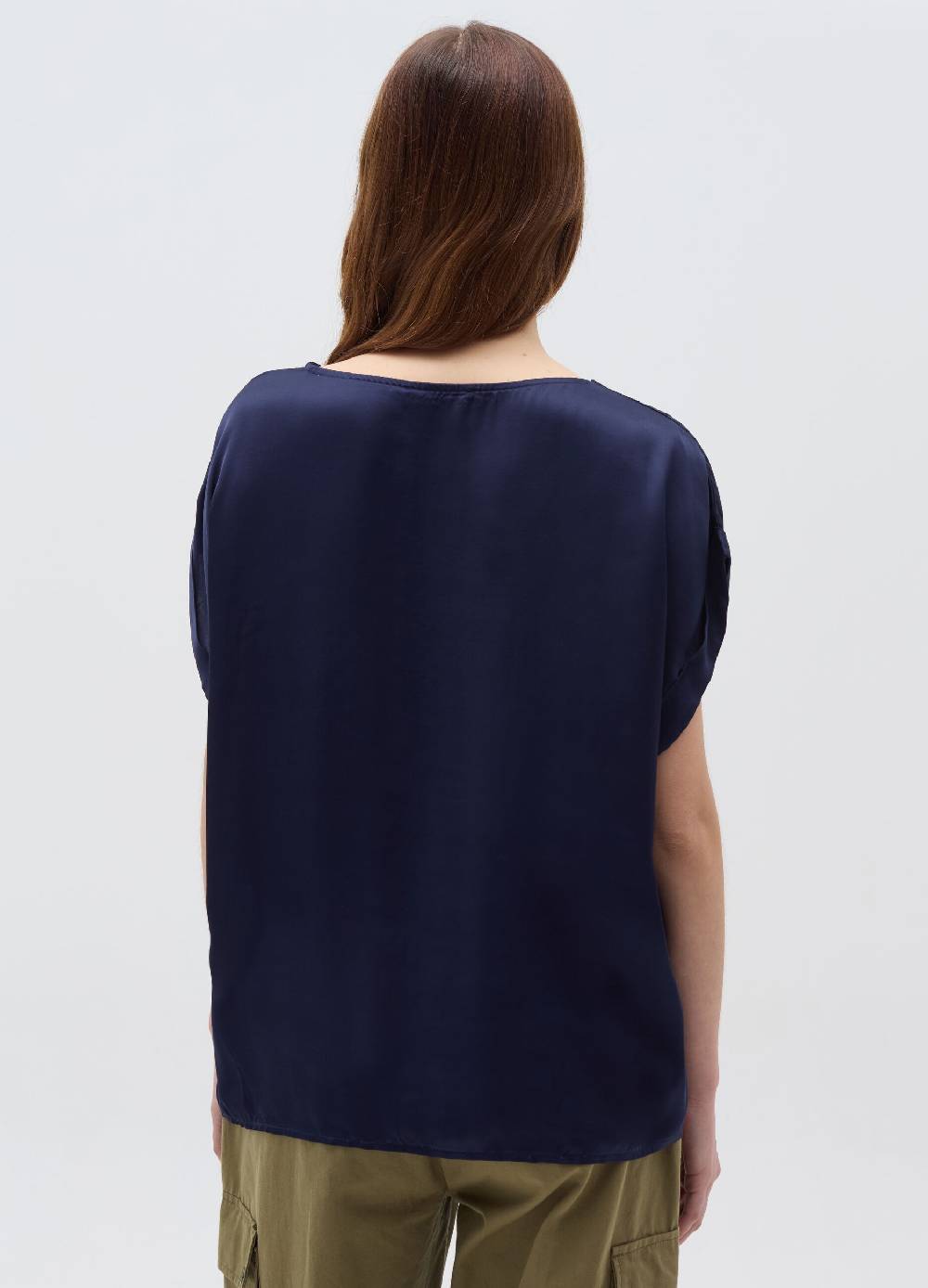 Ovs Blusa In Satin Con Risvolti