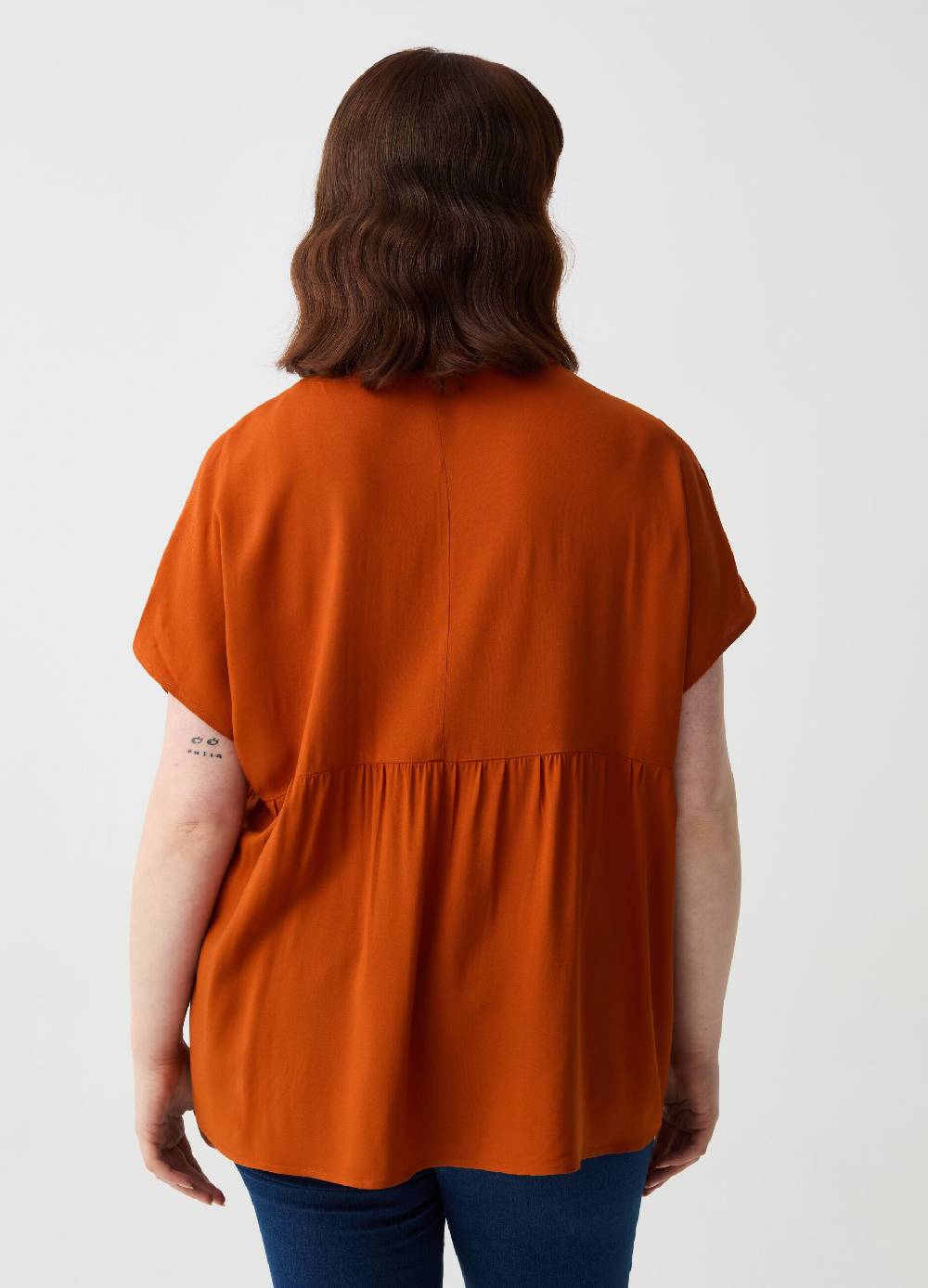 Ovs Blusa In Viscosa Con Bottoni Curvy