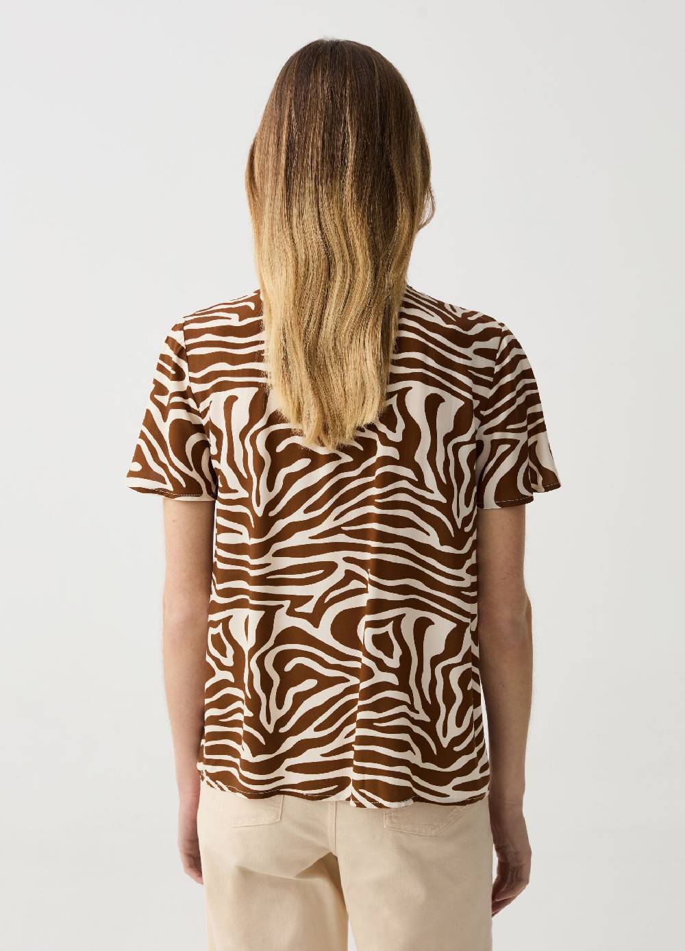 Ovs Blusa In Viscosa Con Plissettatura