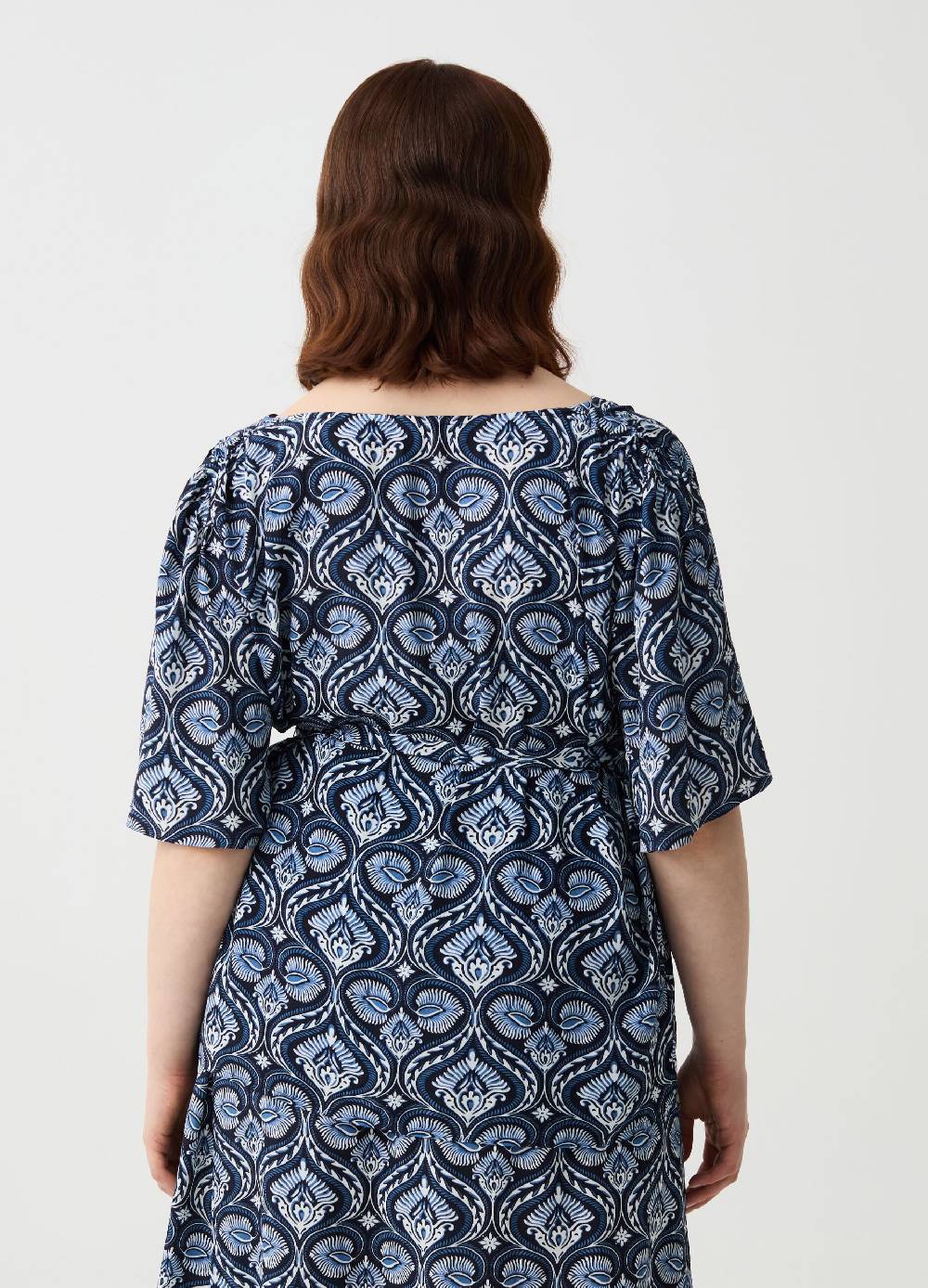 Ovs Blusa In Viscosa Fantasia Boho Curvy