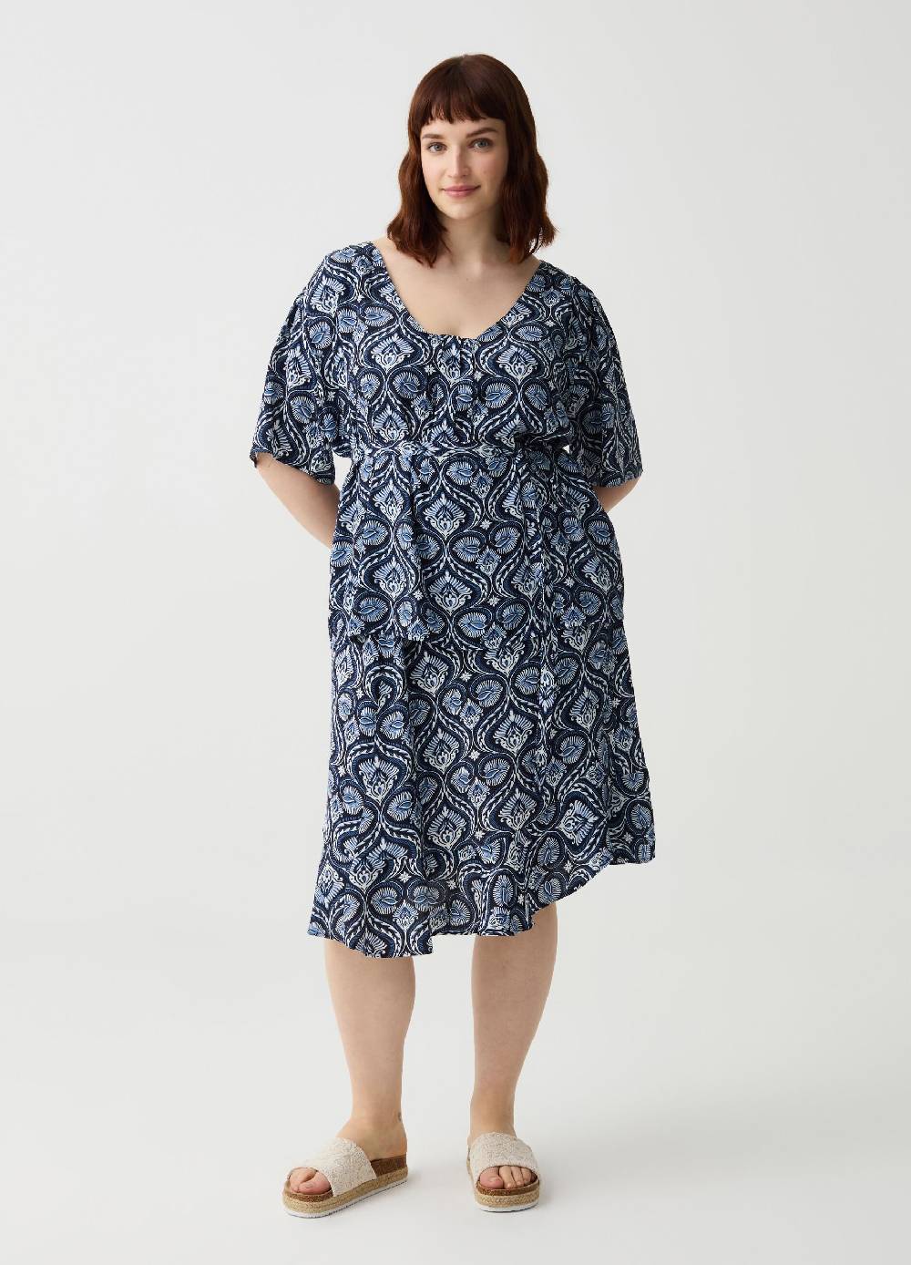 Ovs Blusa in viscosa fantasia boho Curvy