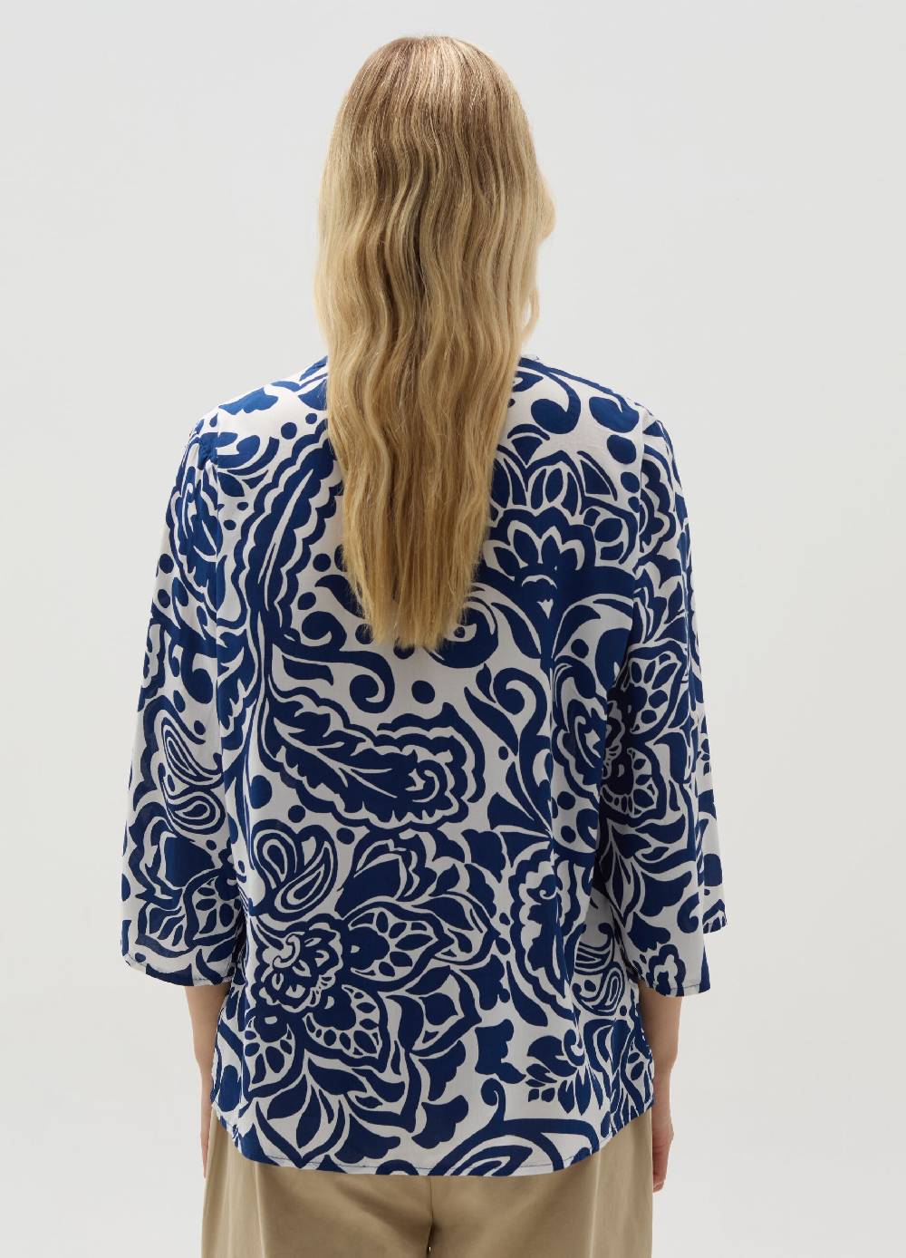 Ovs Blusa In Viscosa Floreale Con Scollo A V